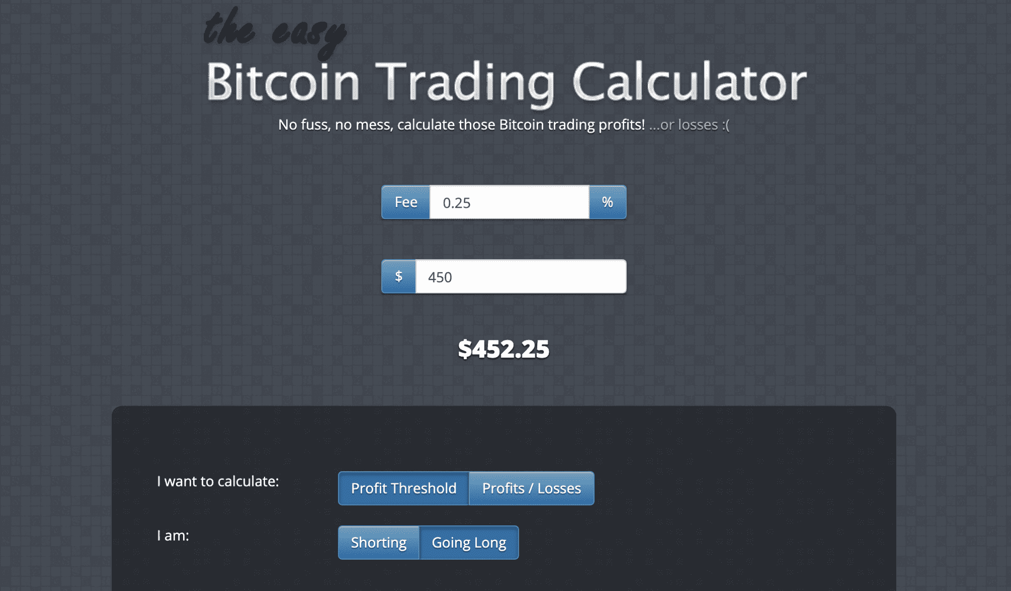 Калькулятор биткоина