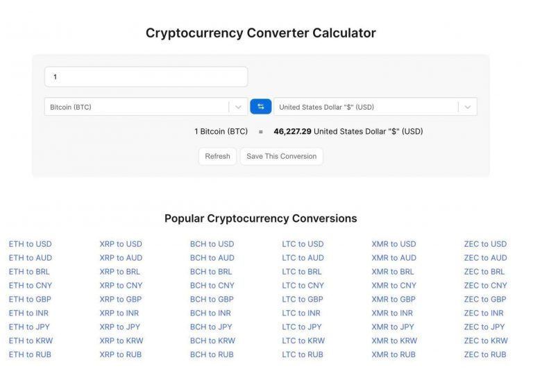 cryptocurrency payout calculator