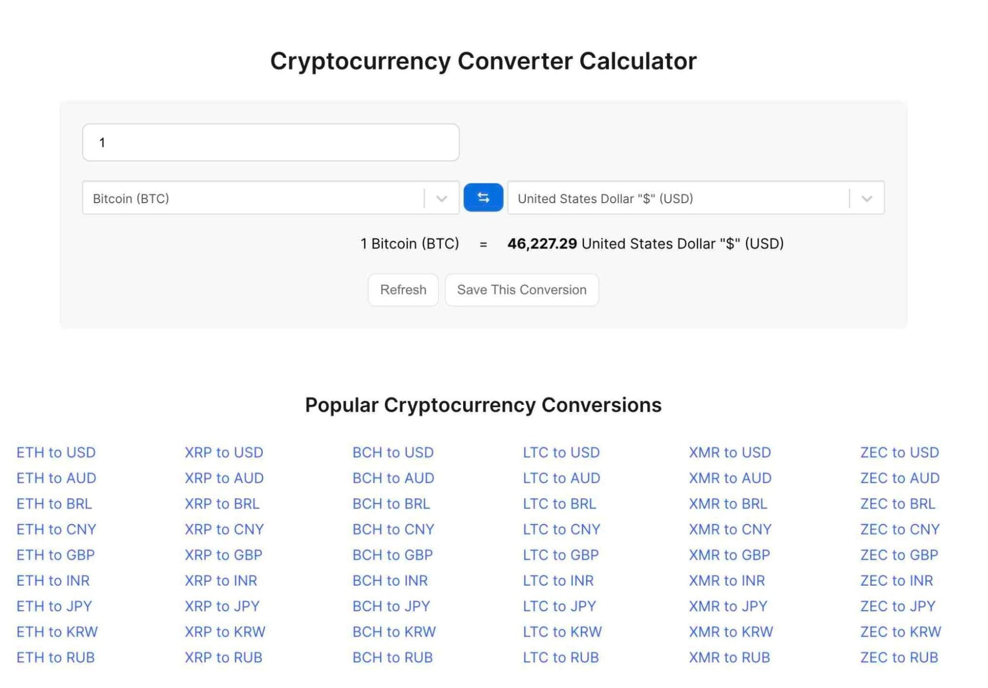 memo crypto calculator